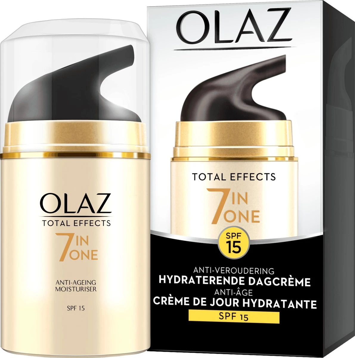 Olaz Total Effects 7in1 Anti-Veroudering Hydraterende Dagcrème Met SPF15 - 50ml 3 Olaz Total Effects 7in1 Anti-Veroudering Hydraterende Dagcrème Met SPF15 - 50ml
