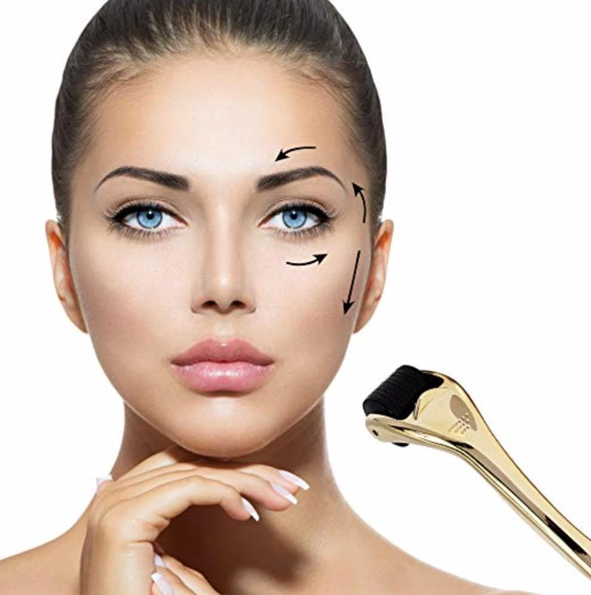 Titanium - 540 Micro-Needle 0.5mm DermaRoller | Skin Roller | Gezichts- En Huidverzorging | Huidverjonging | Steriel Verpakt | Gold Edition 10 Titanium - 540 Micro-Needle 0.5mm DermaRoller | Skin Roller | Gezichts- En Huidverzorging | Huidverjonging | Steriel Verpakt | Gold Edition - Afbeelding 8