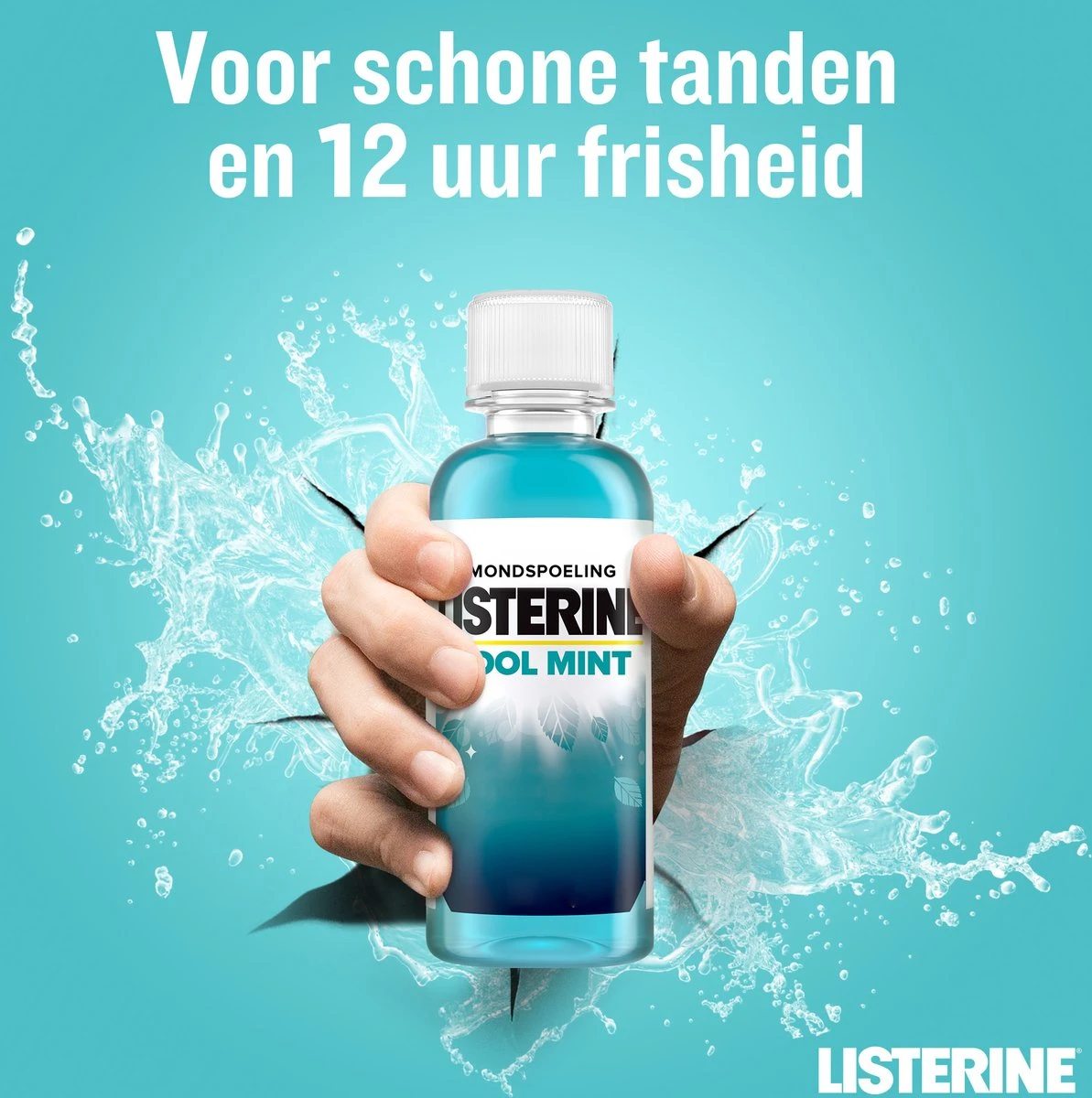 Listerine Cool Mint Mondwater, Mondspoeling Met Intens Frisse Muntsmaak, Bestrijdt Schadelijke Bacteriën Voor Gezond Tandvlees, 8 X 95 Ml 5 Listerine Cool Mint Mondwater, Mondspoeling Met Intens Frisse Muntsmaak, Bestrijdt Schadelijke Bacteriën Voor Gezond Tandvlees, 8 X 95 Ml - Afbeelding 3