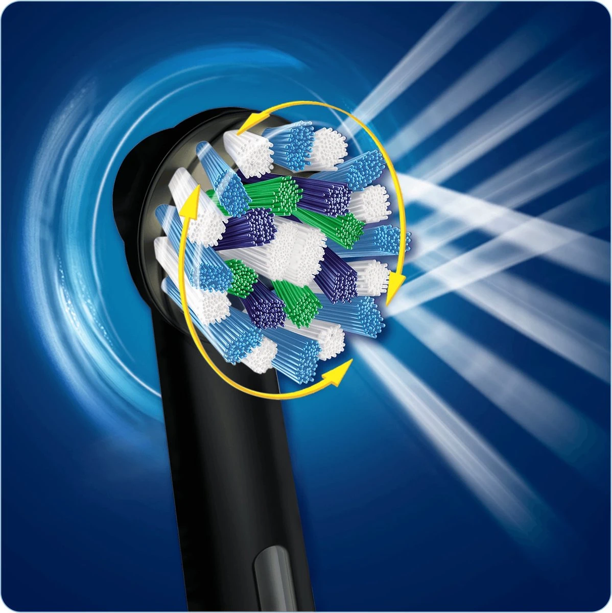 Oral B Oral-B CrossAction Zwart Opzetborstels - 4 Stuks 5 Oral B Oral-B CrossAction Zwart Opzetborstels - 4 Stuks - Afbeelding 3