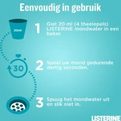 LISTERINE Cool Mint Milde Smaak, Mondspoeling Zonder Alcohol Met Etherische Oliën, Helpt Bacteriën Te Verwijderen En Zorgt Voor Een Langdurig Frisse Adem, 3 X 500 Ml 22 LISTERINE Cool Mint Milde Smaak, Mondspoeling Zonder Alcohol Met Etherische Oliën, Helpt Bacteriën Te Verwijderen En Zorgt Voor Een Langdurig Frisse Adem, 3 X 500 Ml -Gillette Winkel 1198x1200 58