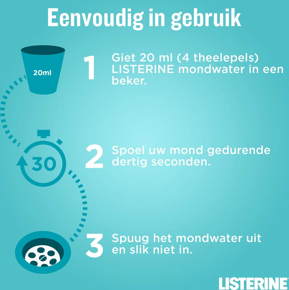 LISTERINE Cool Mint Milde Smaak, Mondspoeling Zonder Alcohol Met Etherische Oliën, Helpt Bacteriën Te Verwijderen En Zorgt Voor Een Langdurig Frisse Adem, 3 X 500 Ml 12 LISTERINE Cool Mint Milde Smaak, Mondspoeling Zonder Alcohol Met Etherische Oliën, Helpt Bacteriën Te Verwijderen En Zorgt Voor Een Langdurig Frisse Adem, 3 X 500 Ml - Afbeelding 10