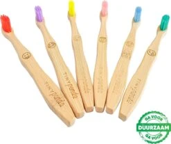 4+2 Bamboe Tandenborstel Voor Kinderen - Emoji - Bamboo Kids Toothbrush - Zero Waste - Vegan -Gillette Winkel 1200x1007