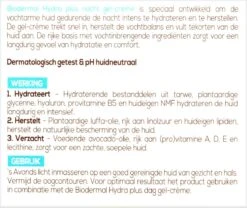 Biodermal Nachtcreme - Hydraplus Nachtcrème Gel Voor De Vochtarme Huid - Nachtcreme - 50ml -Gillette Winkel 1200x1012 4