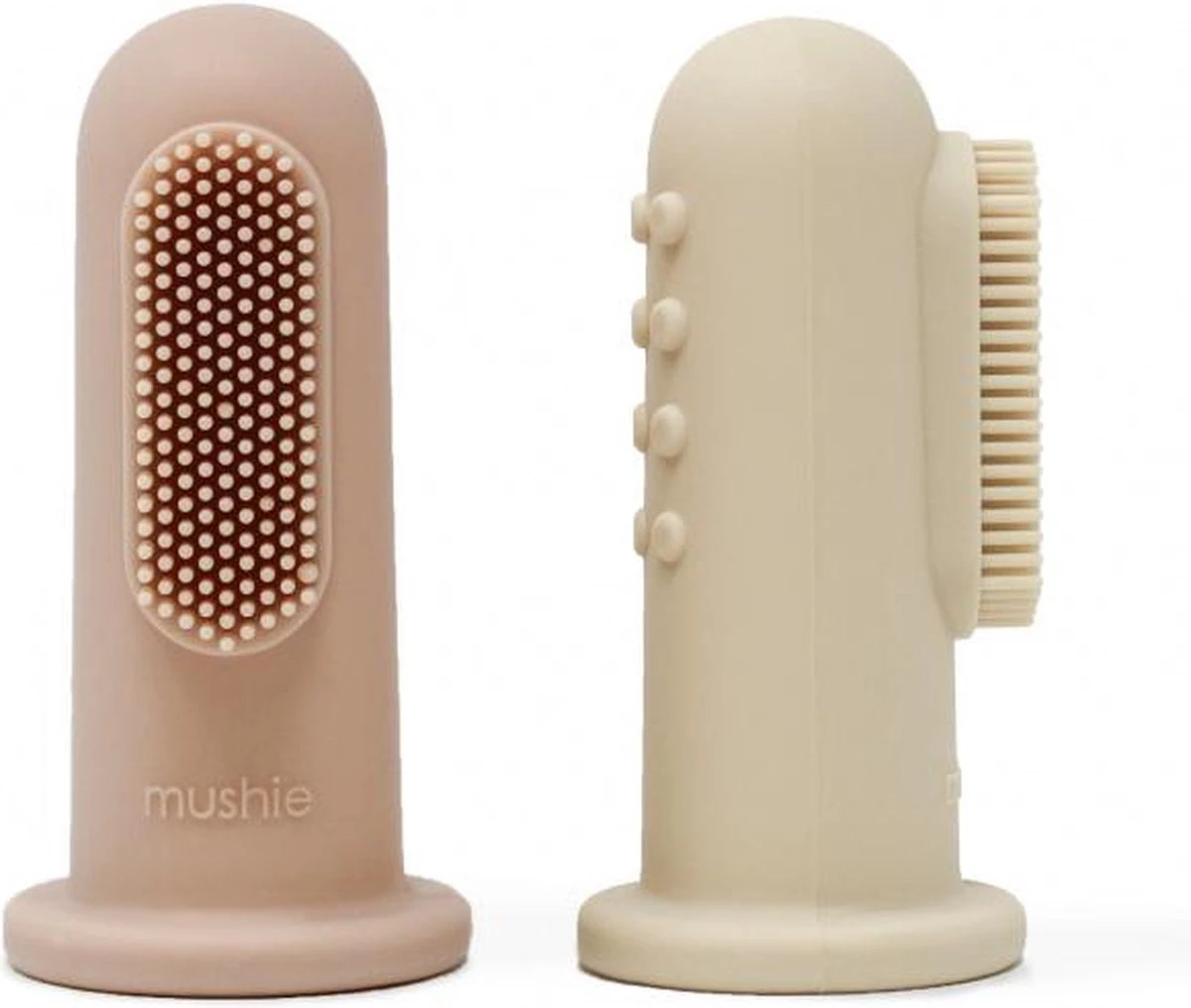 Mushie Finger Toothbrush Clay/Sand - Vingertandenborstel Baby - 2 Stuks Per Verpakking - Tandenborstel Siliconen 9 Mushie Finger Toothbrush Clay/Sand - Vingertandenborstel Baby - 2 Stuks Per Verpakking - Tandenborstel Siliconen - Afbeelding 7
