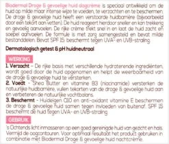 Biodermal Dagcrème Droge & Gevoelige Huid - 50ml - Hydrateert En Herstelt -Gillette Winkel 1200x1020 3