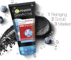 Garnier SkinActive PureActive 3in1 Gezichtsmasker Met Charcoal - 3 X 150 Ml -Gillette Winkel 1200x1026 4