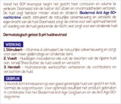 Biodermal Anti Age Nachtcrème 60+ - Nachtcrème Met Niacinamide & Sheaboter - Voedt En Hydrateert Intensief - Nachtcreme Anti Rimpel Voor Vrouwen - 50ml 15 Biodermal Anti Age Nachtcrème 60+ - Nachtcrème Met Niacinamide & Sheaboter - Voedt En Hydrateert Intensief - Nachtcreme Anti Rimpel Voor Vrouwen - 50ml -Gillette Winkel 1200x1032 3