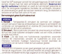 Biodermal Anti Age Nachtcrème 50+ - Nachtcrème Met Niacinamide & Sheaboter - Helpt Rimpels Verminderen - 50ml -Gillette Winkel 1200x1043 6