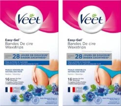 Veet - Easy-Gel Wax - Ontharingsstrips - Bikinilijn - Gevoelige Huid - 2 X 16 Stuks -Gillette Winkel 1200x1044 3