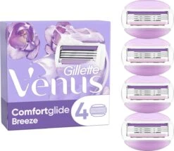 Gillette Venus Comfortglide Breeze Scheermesjes Voor Vrouwen - 4 Navulmesjes
