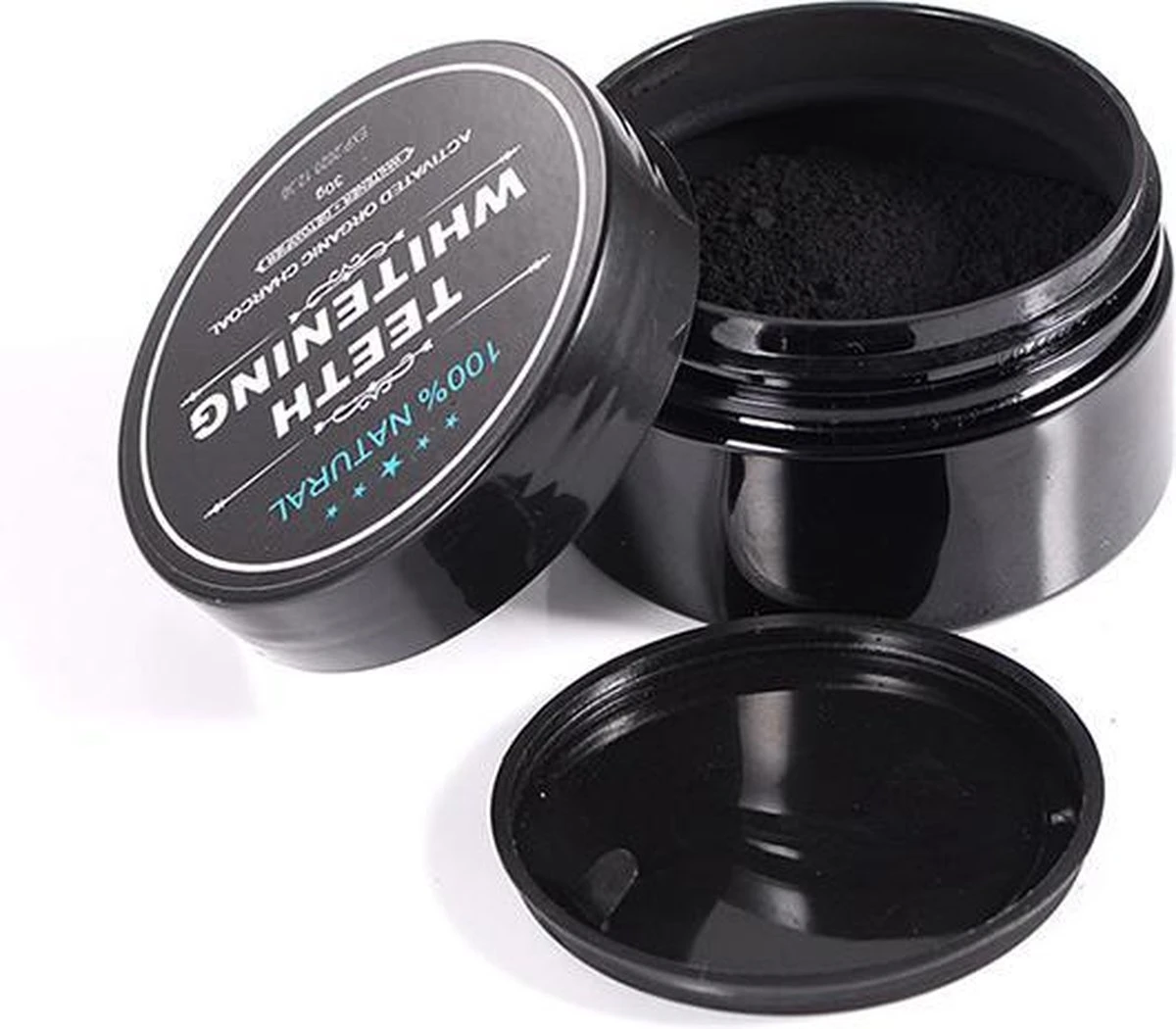 Merkloos Natural Teeth Whitening - Activated Organic Charcoal 30g/ Tanden Bleken /100% Natuurlijk Poeder / 6 Merkloos Natural Teeth Whitening - Activated Organic Charcoal 30g/ Tanden Bleken /100% Natuurlijk Poeder / - Afbeelding 4