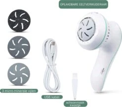 Merkloos Elektrische Eelt Verwijderaar - Voetvijl - Krachtige Motor 2500rpm - Geïntegreerde Zuigfunctie - Usb Oplaadbaar - 3 Vijlschijven - Nieuw Model 2021 -Gillette Winkel 1200x1051 4