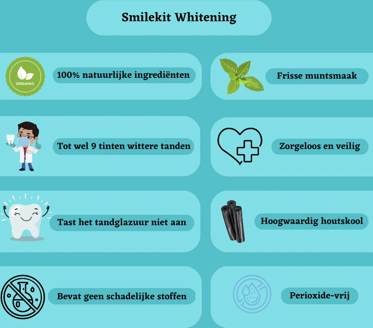 Teeth Whitening Strips - Tanden Bleken - Tandenbleekset - Tandenbleek Strips - 100% Natuurlijk/Vegan - 28x Tandenbleek Strips - (0%) Peroxide - Activated Houtskool & Kokosolie - Beauty - Frisse Adem 5 Teeth Whitening Strips - Tanden Bleken - Tandenbleekset - Tandenbleek Strips - 100% Natuurlijk/Vegan - 28x Tandenbleek Strips - (0%) Peroxide - Activated Houtskool & Kokosolie - Beauty - Frisse Adem - Afbeelding 3