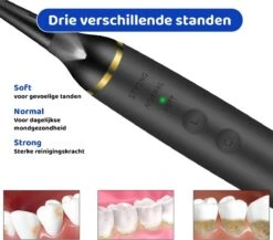 ExCorn Elektrische Tandsteen Verwijderaar - Inclusief 6-delig Tandartsset - 3 Standen - Elektrisch Tandplak Verwijderen - Tanden Polijsten -Gillette Winkel 1200x1055