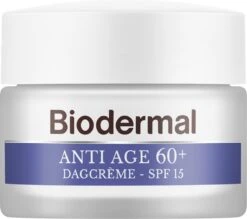 Biodermal Anti Age Dagcrème 60+ - Dagcrème Met Hyaluronzuur En Ceramide - Met - SPF15 - Geeft De Huid Meer Stevigheid - 50ml