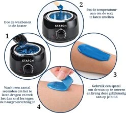 STATCH Wax Apparaat Ontharing Set Met 500 Gram Wax Bonen En 25 Houten Spatels - 15 STATCH Wax Apparaat Ontharing Set Met 500 Gram Wax Bonen En 25 Houten Spatels - -Gillette Winkel 1200x1074 5