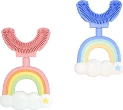 Medies - 360° U-vormige Kindertandenborstel Regenboog Roze | Baby Tandenborstel | Kindertandenborstel | Peuter Tandenborstel | U-vorm - Siliconen - Bpa Free - 2 Tot 7 Jaar -Gillette Winkel 1200x1075 1
