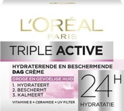 L'Oréal Paris Triple Active Dagcrème - 2 X 50 Ml - Voordeelverpakkking - Gecombineerde & Droge Huid 26 L'Oréal Paris Triple Active Dagcrème - 2 X 50 Ml - Voordeelverpakkking - Gecombineerde & Droge Huid -Gillette Winkel 1200x1078 2
