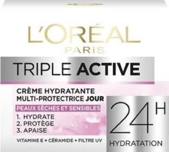 L'Oréal Paris Triple Active Dagcrème - 2 X 50 Ml - Voordeelverpakkking - Gecombineerde & Droge Huid 29 L'Oréal Paris Triple Active Dagcrème - 2 X 50 Ml - Voordeelverpakkking - Gecombineerde & Droge Huid -Gillette Winkel 1200x1078 3