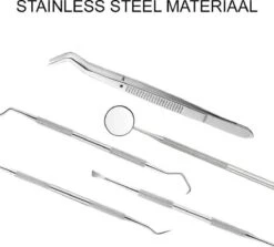 Newide Professionele Tandarts Set Met Luxe Etui – Tandsteen Verwijderaar – RVS Tandarts Setje – Tandenstokers – Tandartshaakje – Tand Verzorging Gereedschap Set – Tandplak Verwijderaar -Gillette Winkel 1200x1084 1