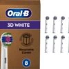 Oral B Oral-B 3D White - Met CleanMaximiser-technologie - Opzetborstels - 8 Stuks - Brievenbusverpakking -Gillette Winkel 1200x1085