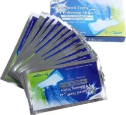 Merkloos Advanced Whitening Strips - Professionele Tandenblekers - Tandenbleekstrips - Witte Tanden - Tanden Verzorging - Direct Resultaat - Teeth Whitening Strips - 28 Strips