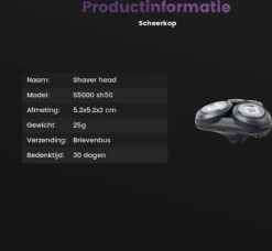 Scheerkop Geschikt Voor Philips 5000 Serie SH50/50 – Scheerkoppen - Zwart – Scheerhoofd - Voor S5000 - Scheermesjes - Senso 5000 12 Scheerkop Geschikt Voor Philips 5000 Serie SH50/50 – Scheerkoppen - Zwart – Scheerhoofd - Voor S5000 - Scheermesjes - Senso 5000 -Gillette Winkel 1200x1106 11