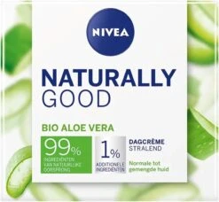 Nivea Naturally Good Dagcrème - 50 Ml - Met Biologische Aloë Vera -Gillette Winkel 1200x1107 1