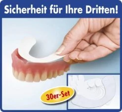 Merkloos Kunstgebit-kussentjes - Set Van 30 - Ondergebit -Gillette Winkel 1200x1107