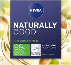 NIVEA Naturally Good Nachtcrème - 50 Ml - Met Bio Arganolie -Gillette Winkel 1200x1110 5