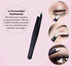 Allures Epileer Pincet - Slanted - Epileren - Beauty - Zwart - RVS -Gillette Winkel 1200x1111 7