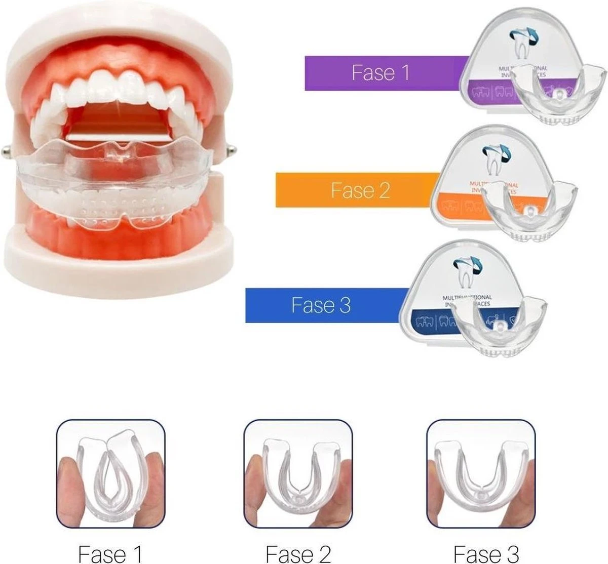 Edoir Rechte Tanden Beugel - Retainer Voor Rechte Tanden - Rechte Tanden Bitje 4 Edoir Rechte Tanden Beugel - Retainer Voor Rechte Tanden - Rechte Tanden Bitje - Afbeelding 2