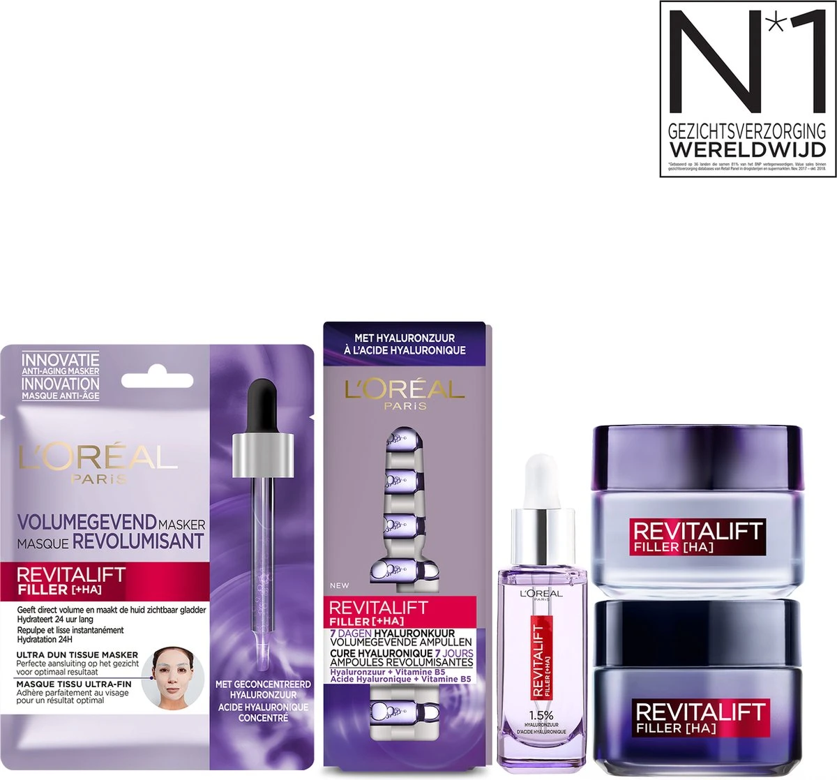 L’Oréal Paris Revitalift Filler Dagcrème - Anti Rimpel - 50 Ml 15 L’Oréal Paris Revitalift Filler Dagcrème - Anti Rimpel - 50 Ml - Afbeelding 13