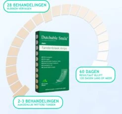 Dutchable Whitening Strips - Teeth Whitening Strips - Tandenbleek Strips - Met GRATIS Bamboe Tandenborstel - 100% Biologisch - Vegan - PAP+ -Gillette Winkel 1200x1122