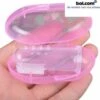 Merkloos Baby Tandenborstel, Doorkomende Tandjes, Tandvlees Massage, Vinger Tandenborstel, Baby/peuter, Silicone, Vingertandenborstel Baby ROZE -Gillette Winkel 1200x1125 1