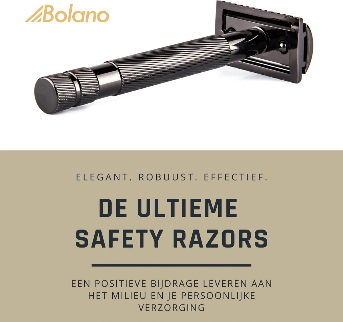 Bolano® Safety Razor Set Black Metallic + 25 Double Edge Scheermesjes + Houder - Klassiek Scheermes Voor Mannen En Vrouwen - Messing 13 Bolano® Safety Razor Set Black Metallic + 25 Double Edge Scheermesjes + Houder - Klassiek Scheermes Voor Mannen En Vrouwen - Messing - Afbeelding 11