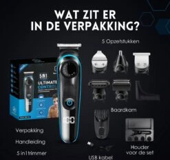 Beeperfect® 5 In 1 Baardtrimmer Voor Mannen - Incl. 5 Opzetstukken - Trimmer - Bodygroomer - Neus En Oortrimmer - 0.5-10MM - Gratis Baardkam 22 Beeperfect® 5 In 1 Baardtrimmer Voor Mannen - Incl. 5 Opzetstukken - Trimmer - Bodygroomer - Neus En Oortrimmer - 0.5-10MM - Gratis Baardkam -Gillette Winkel 1200x1129 15