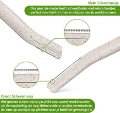 INTER-ESQUE Wenkbrauw Mesje - Eyebrow Razor - Dermaplaning - Scheermesjes Gezicht - Wenkbrauw Scheermesje Van Tarwestro - 6 Stuks - Groot -Gillette Winkel 1200x1130 6