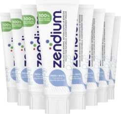 Zendium Fresh+Whitening Tandpasta- 12 X 75 Ml - Voordeelverpakking