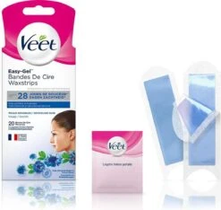 Veet - Easy-Gel Wax - Ontharingsstrips - Gezicht - Gevoelige Huid - 2 X 20 Stuks -Gillette Winkel 1200x1135 12