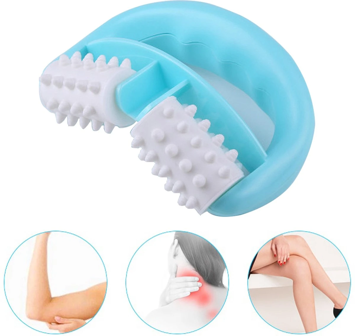 Lichaams Massage Roller - Nekroller - Rugmassage - Anti Cellulitis - Drukmassage - Dermaroller 5 Lichaams Massage Roller - Nekroller - Rugmassage - Anti Cellulitis - Drukmassage - Dermaroller - Afbeelding 3