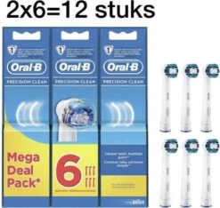 Oral B Precision Clean 12 Stuk. 2x6 -Gillette Winkel 1200x1137 1