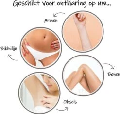 EPC® Crystal Hair Removal - Pijnloos Ontharen - Kristal Haarverwijderaar - Ontharing Kristalpad - Glas - Scrubi - Bleame - Eraser Remover - Armen Benen Bikinilijn - Wit -Gillette Winkel 1200x1138 7