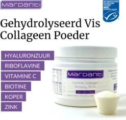 Collageen | Dé Huidserum Van Binnenuit | Met Vitamine C, Riboflavine, Biotine, Zink, Koper En Hyaluronzuur | Draagt Bij Aan De Normale Collageenvorming | Vermindert Rimpels | Verbeterde Huidstructuur | Collageen Poeder Met Vanille Smaak -Gillette Winkel 1200x1145 4
