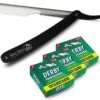The Shave Factory Scheermes Met 3 Pakjes Derby Blades, Kappersmes, TSF Value Pack, Barbiermes, Kappers Scheermes, Shaving Razor, Straight Razor -Gillette Winkel 1200x1148 12
