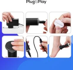 LifeWise Elektrische Eelt Verwijderaar - Voetvijl - 60 Vervangbare Schuurpads - Netstroom Adapter -Gillette Winkel 1200x1153 10