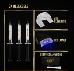 The Million Dollar Smile® Tandenbleekset Geschikt Voor Gevoelige Tanden - Zonder Peroxide (0%) - Wittere Tanden - 100% Natuurlijk - Tanden Bleken - Tandenblekers - Teeth Whitening Kit - Geen Gevoelige Tanden -Gillette Winkel 1200x1153