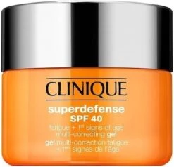 Clinique Superdefense SPF 40 Fatigue + 1st Signs Of Age Multi-Correcting Gel Gezichtsgel 30 Ml - Dagcrème -Gillette Winkel 1200x1158 2