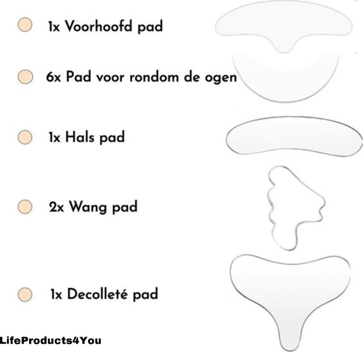 Merkloos LifeProducts4You Anti Rimpel Beauty Pads 11-delige Set - Eye Pads - Huidverzorging - Anti Aging - Tegen Rimpels En Lijntjes – Gezicht, Decolleté En Hals - Herbruikbaar - Neutraal - Hypoallergeen 8 Merkloos LifeProducts4You Anti Rimpel Beauty Pads 11-delige Set - Eye Pads - Huidverzorging - Anti Aging - Tegen Rimpels En Lijntjes – Gezicht, Decolleté En Hals - Herbruikbaar - Neutraal - Hypoallergeen - Afbeelding 6